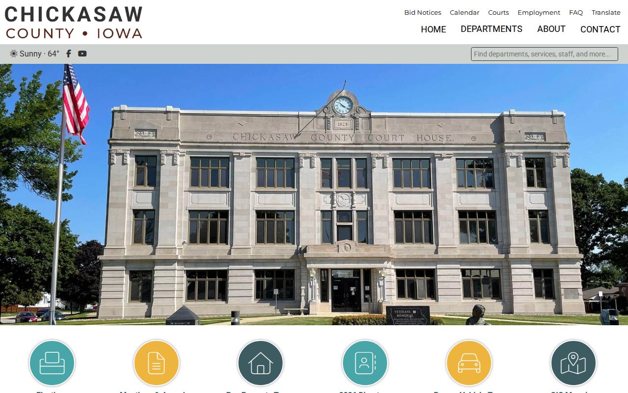 Chickasaw County criminal history county government gateway