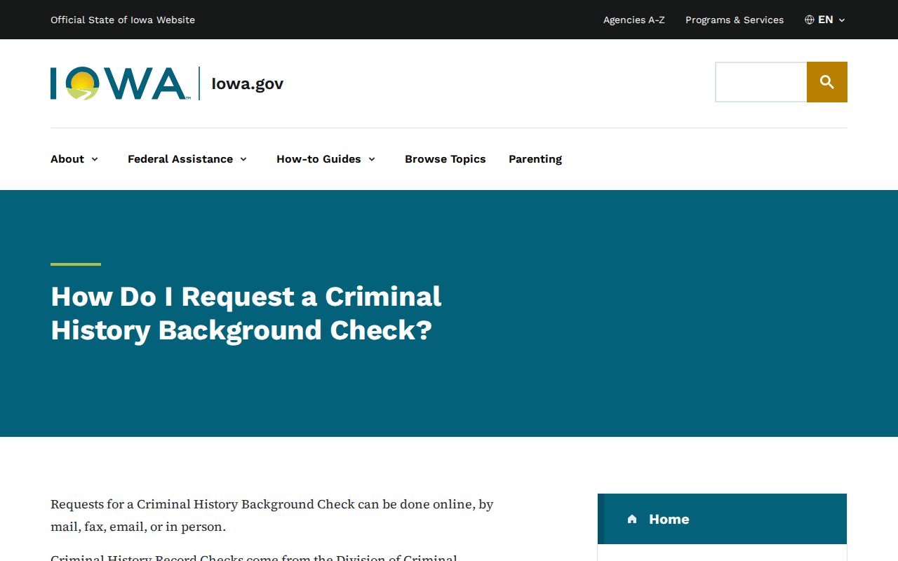 Chickasaw County criminal history official background check walkthrough